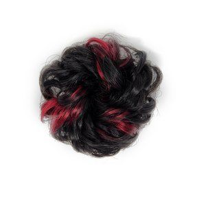 Curly Messy Hair Bun, Synthetic Hair Scrunchie, Hair Bun Pony Tail